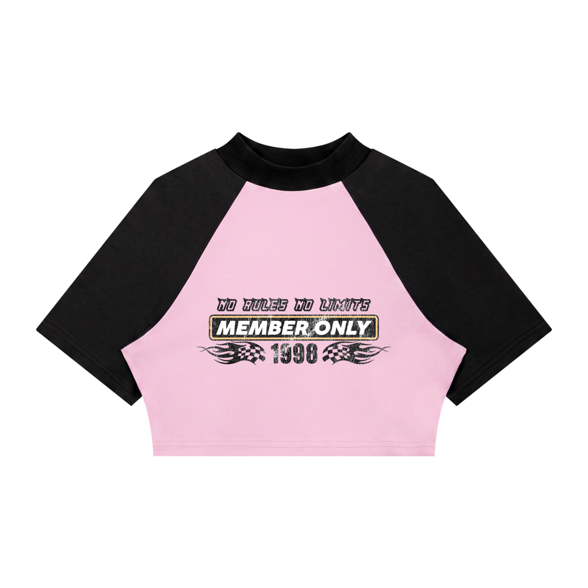 STYLESTREET — Women's Color Block Raglan Crop Tee