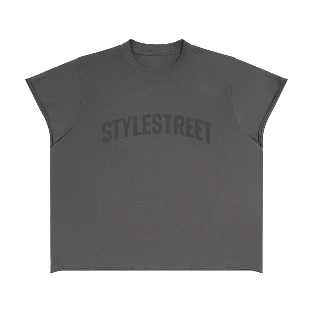 STYLESTREET Raw-Edge Boxy T-Shirt