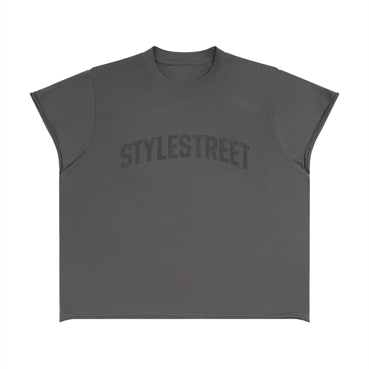 STYLESTREET Raw-Edge Boxy T-Shirt