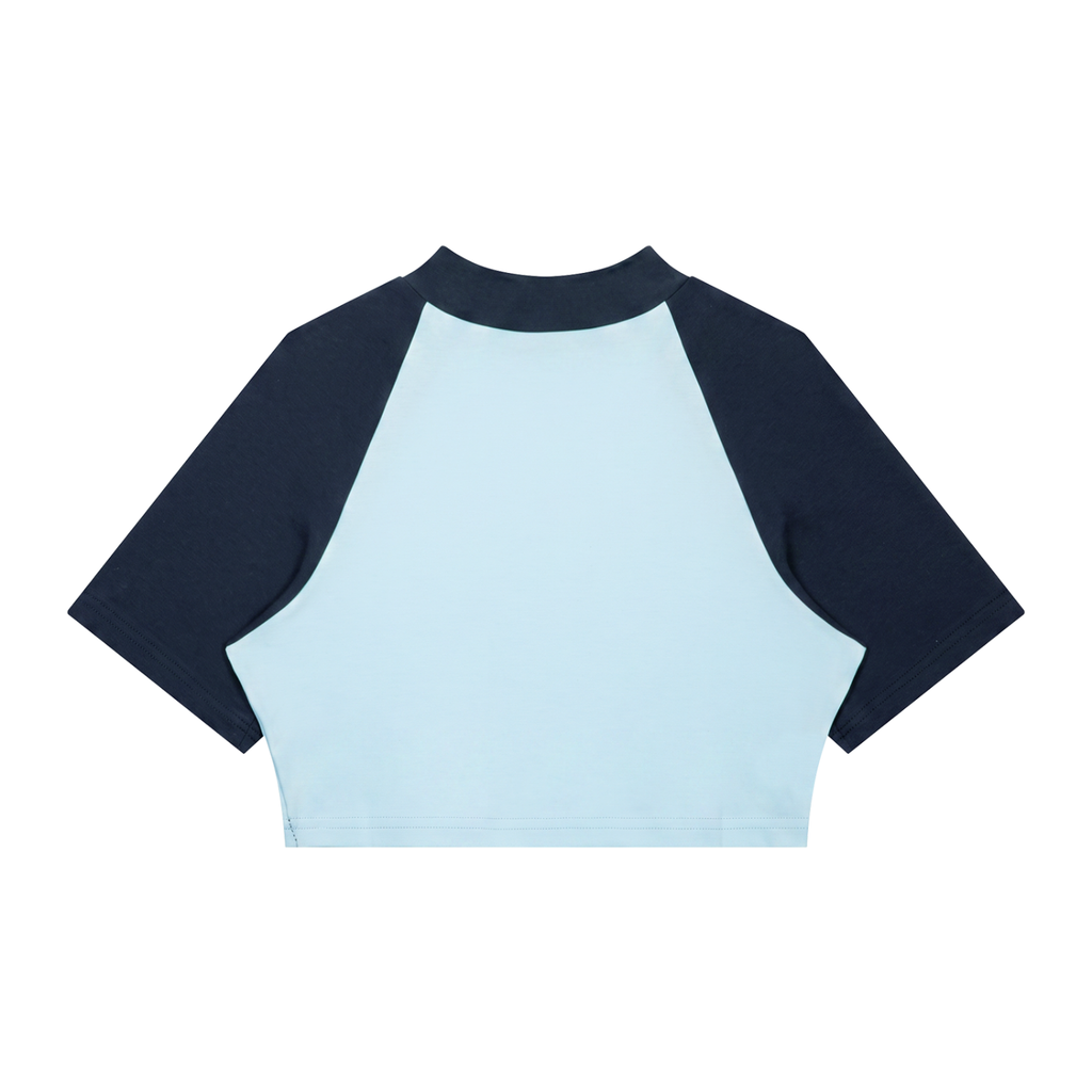 STYLESTREET — Women's Color Block Raglan Crop Tee