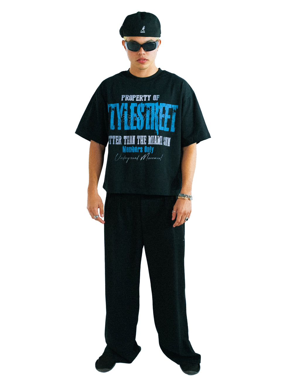 Stylespicy — T-shirt Cropped Boxy Fit Negra 280GSM