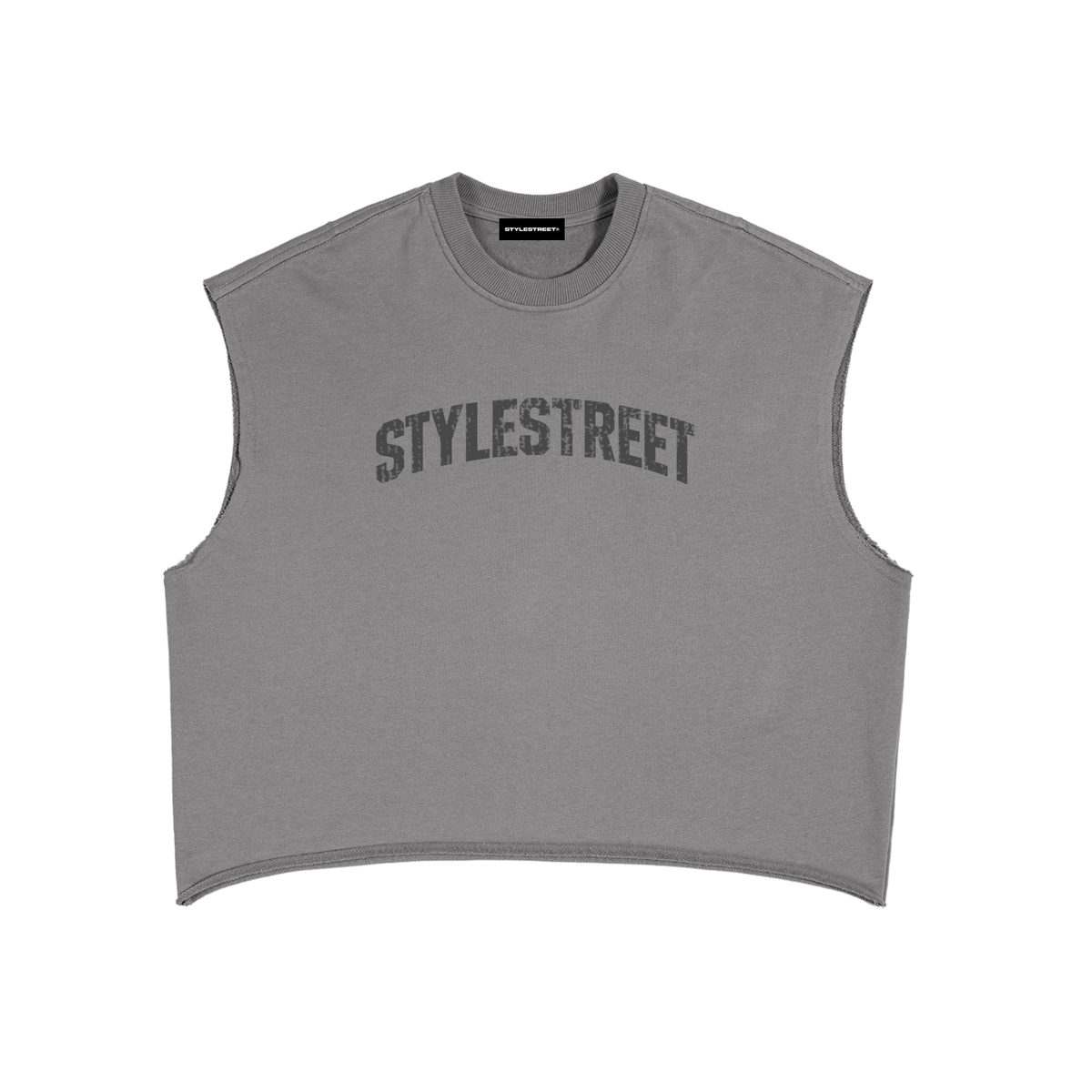 STYLESTREET French Terry Boxy Tank Top