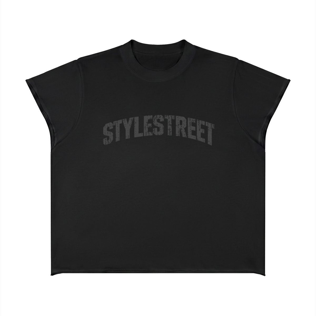 STYLESTREET Raw-Edge Boxy T-Shirt