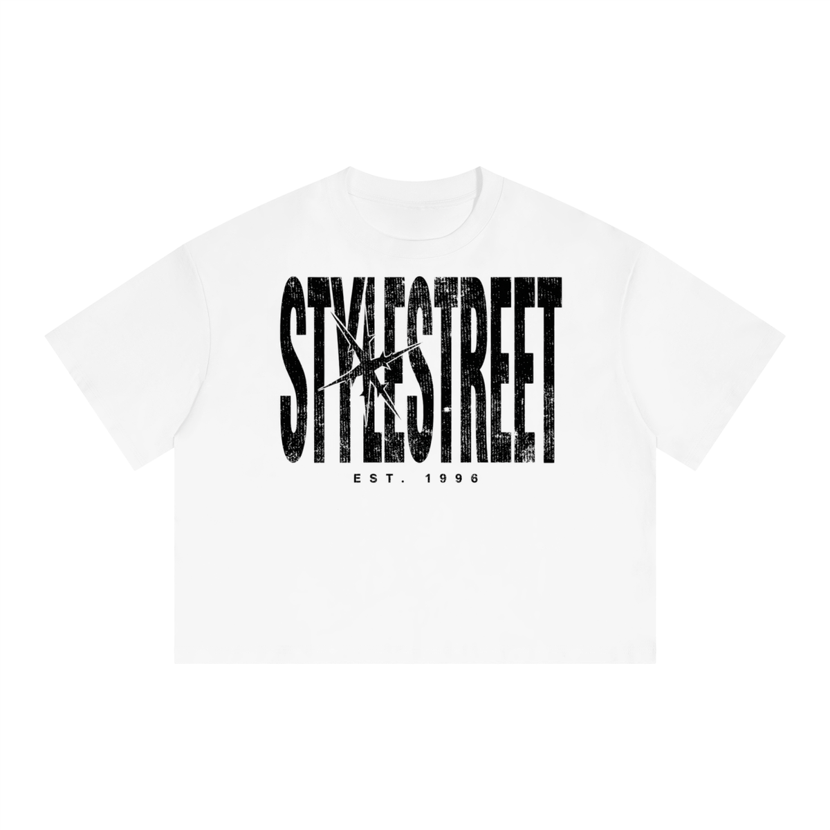 STYLESTREET White Cotton Boxy T-Shirt