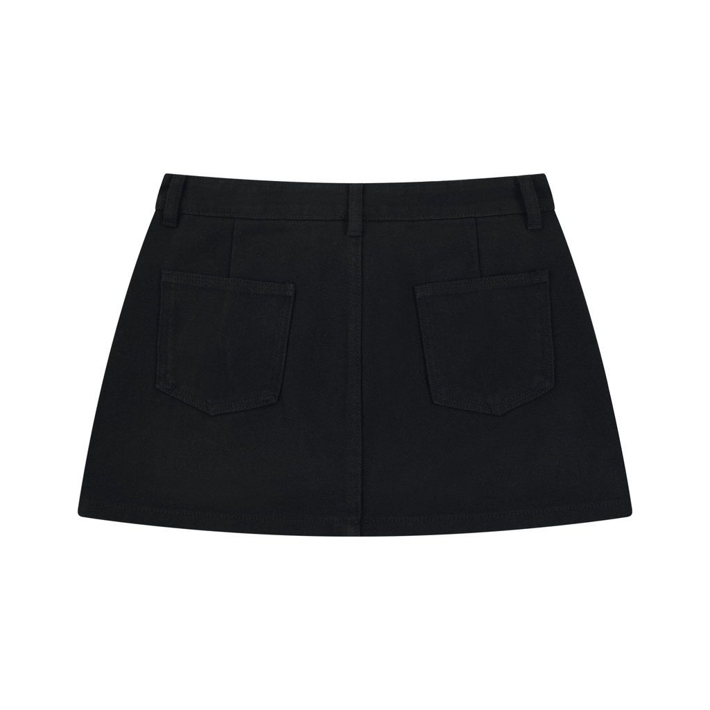 STYLESTREET — Women's Studded Denim Mini Skirt