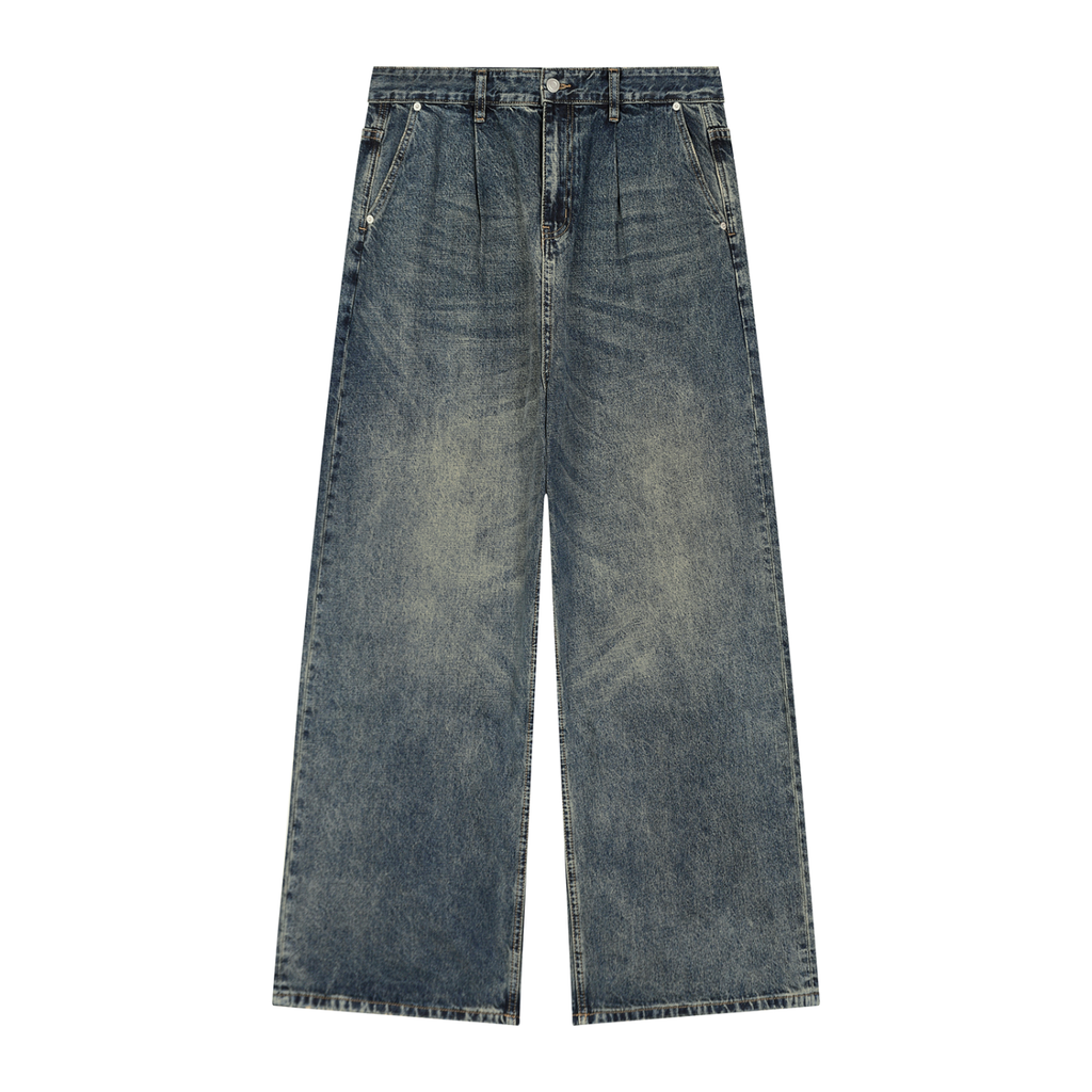 STYLESTREET — Vintage Wash Wide-Leg Jeans
