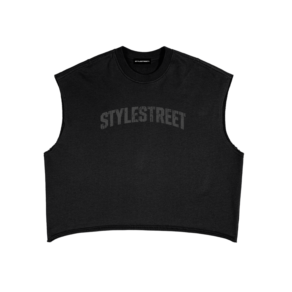 STYLESTREET French Terry Boxy Tank Top
