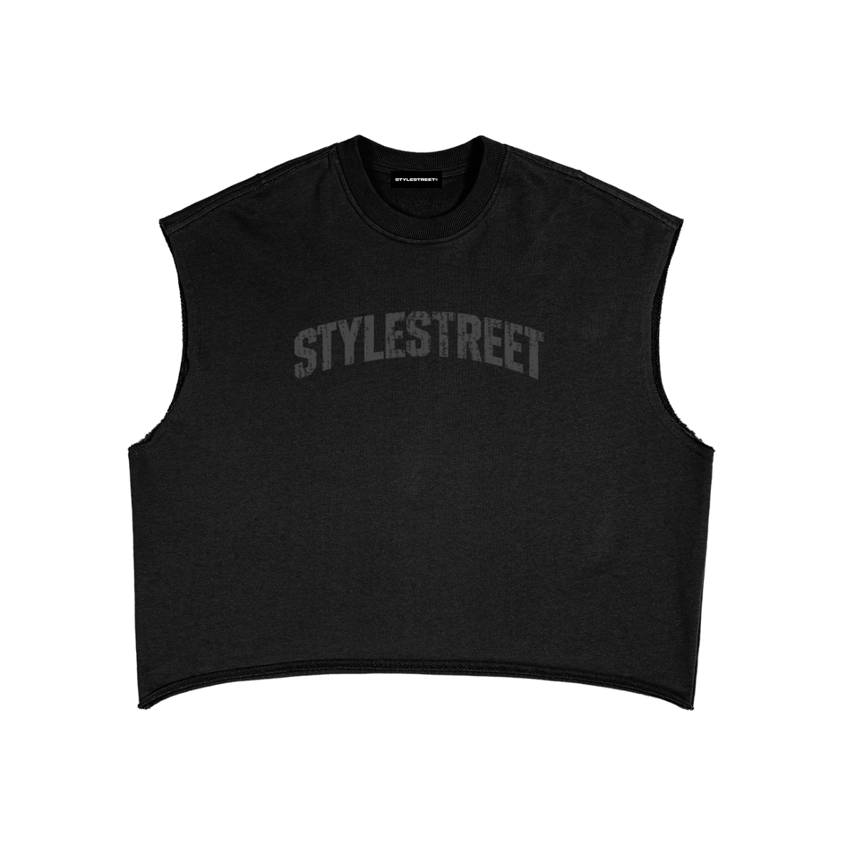STYLESTREET French Terry Boxy Tank Top