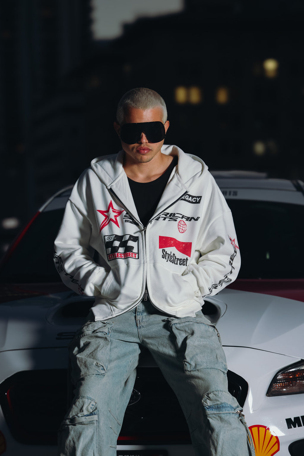 Racing Hoodie Double-Zip