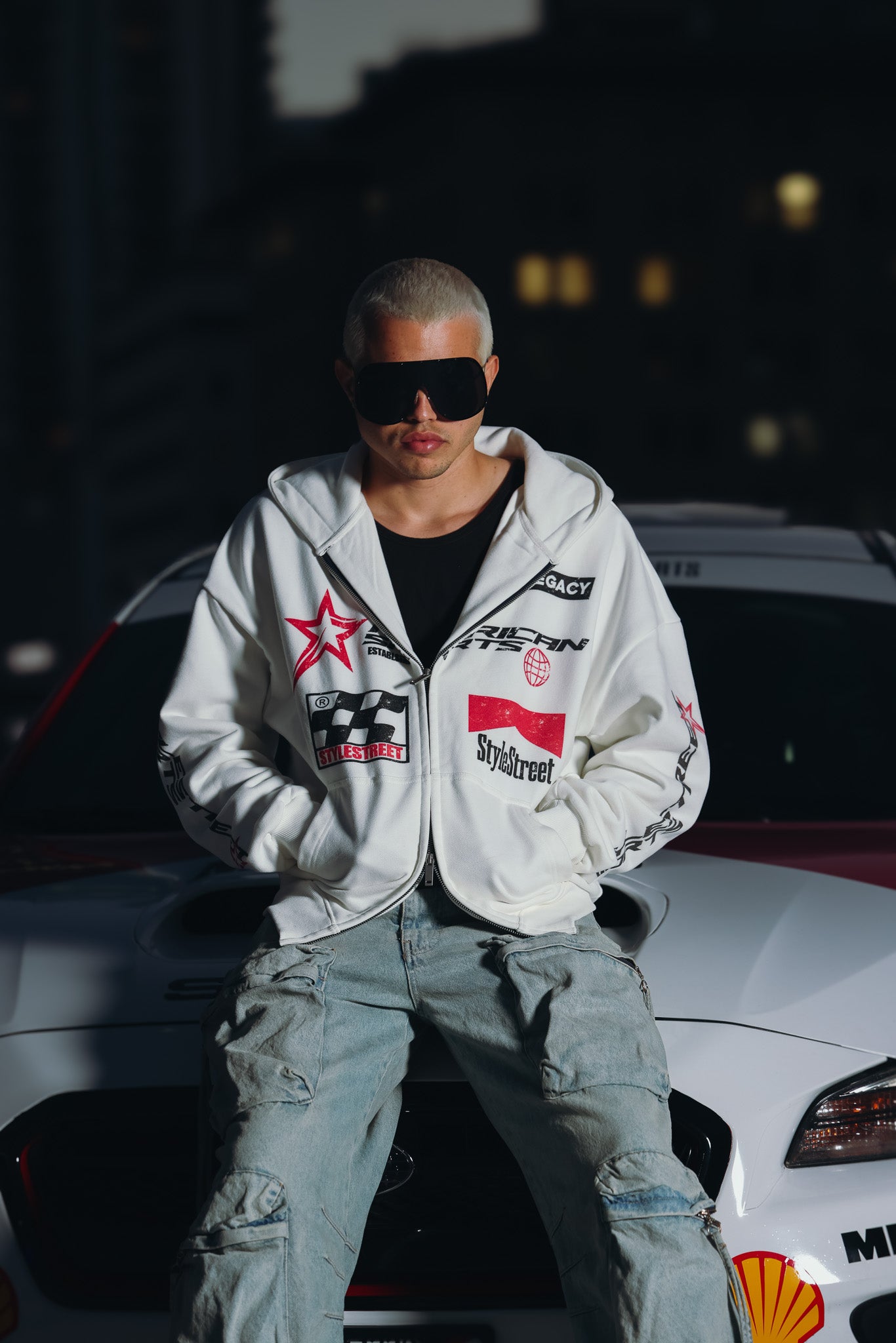 Racing Hoodie Double-Zip