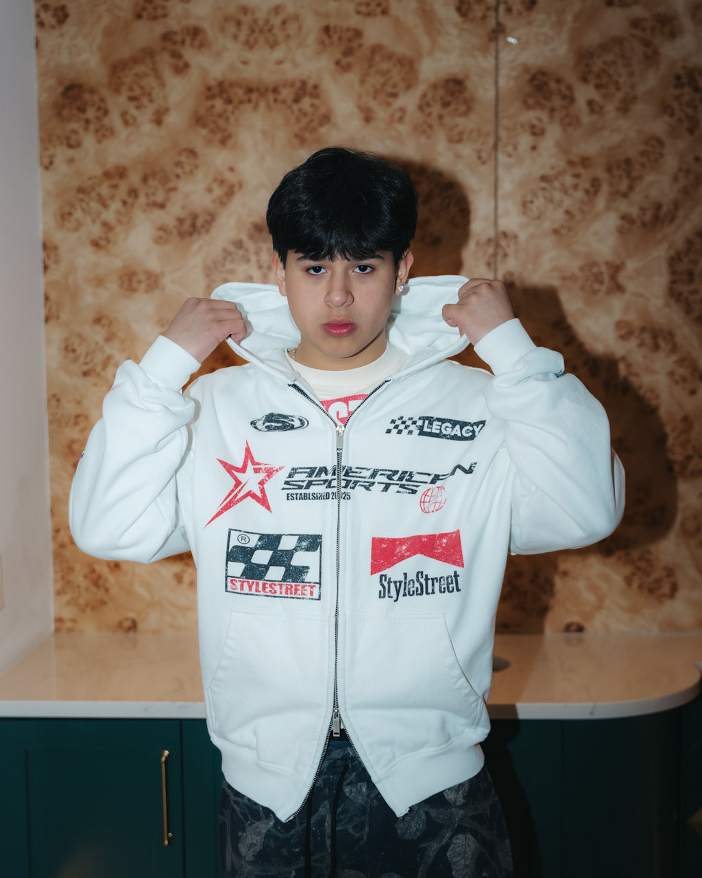 Racing Hoodie Double-Zip