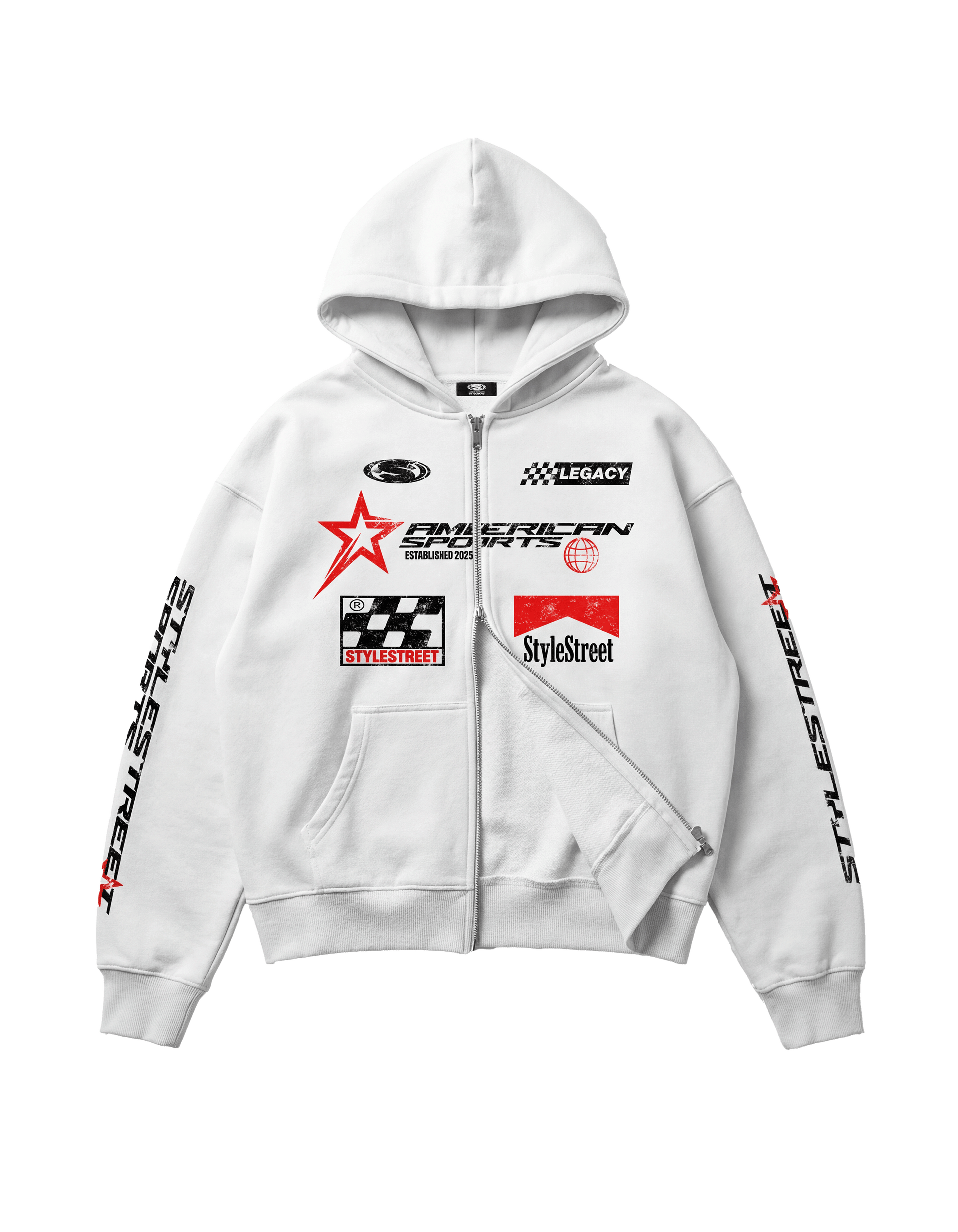 Racing Hoodie Double-Zip