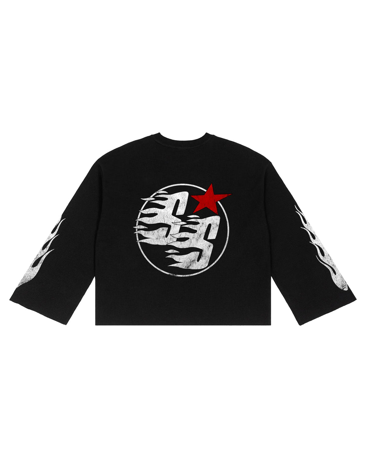 STYLESTREET Raw-Edge Waffle T-Shirt