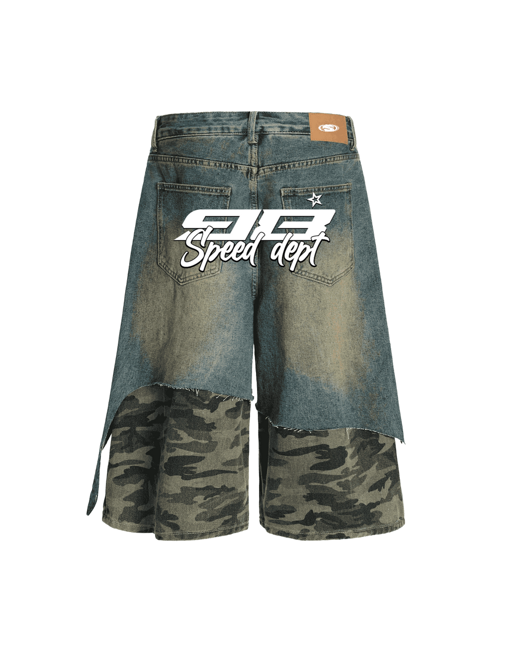 Camouflage Denim Shorts — Drop 05