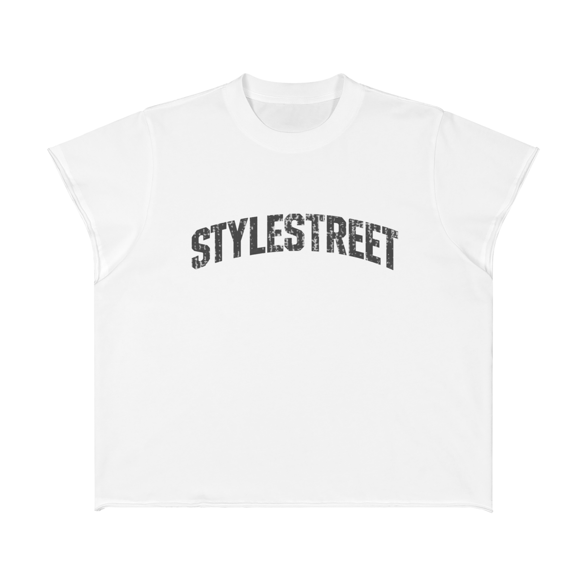 STYLESTREET Raw-Edge Boxy T-Shirt