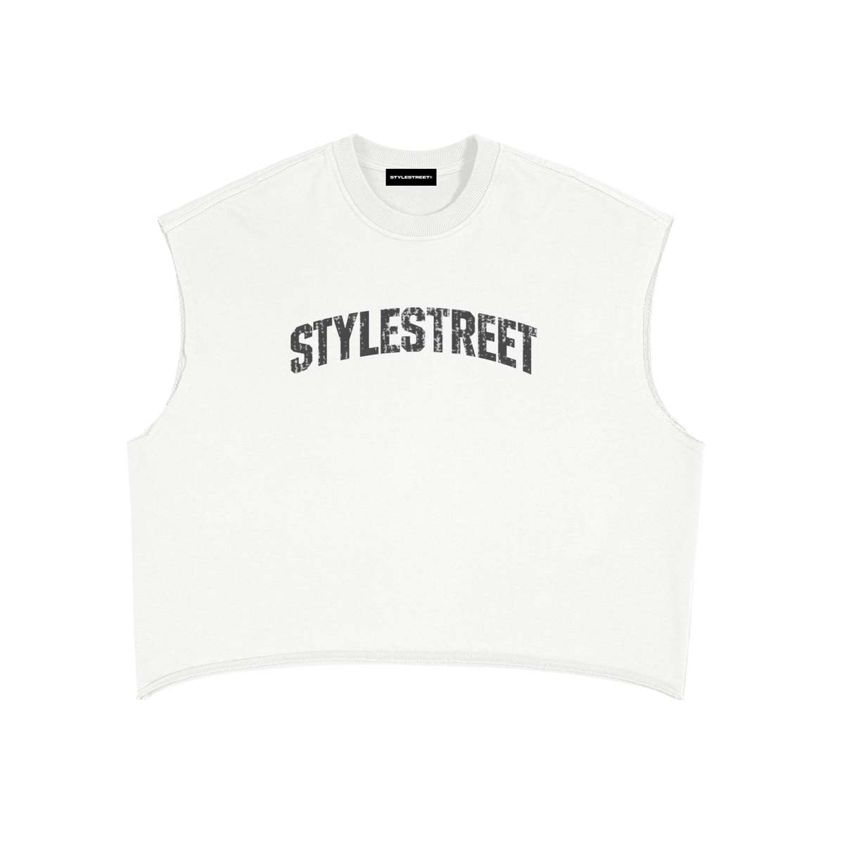 STYLESTREET French Terry Boxy Tank Top