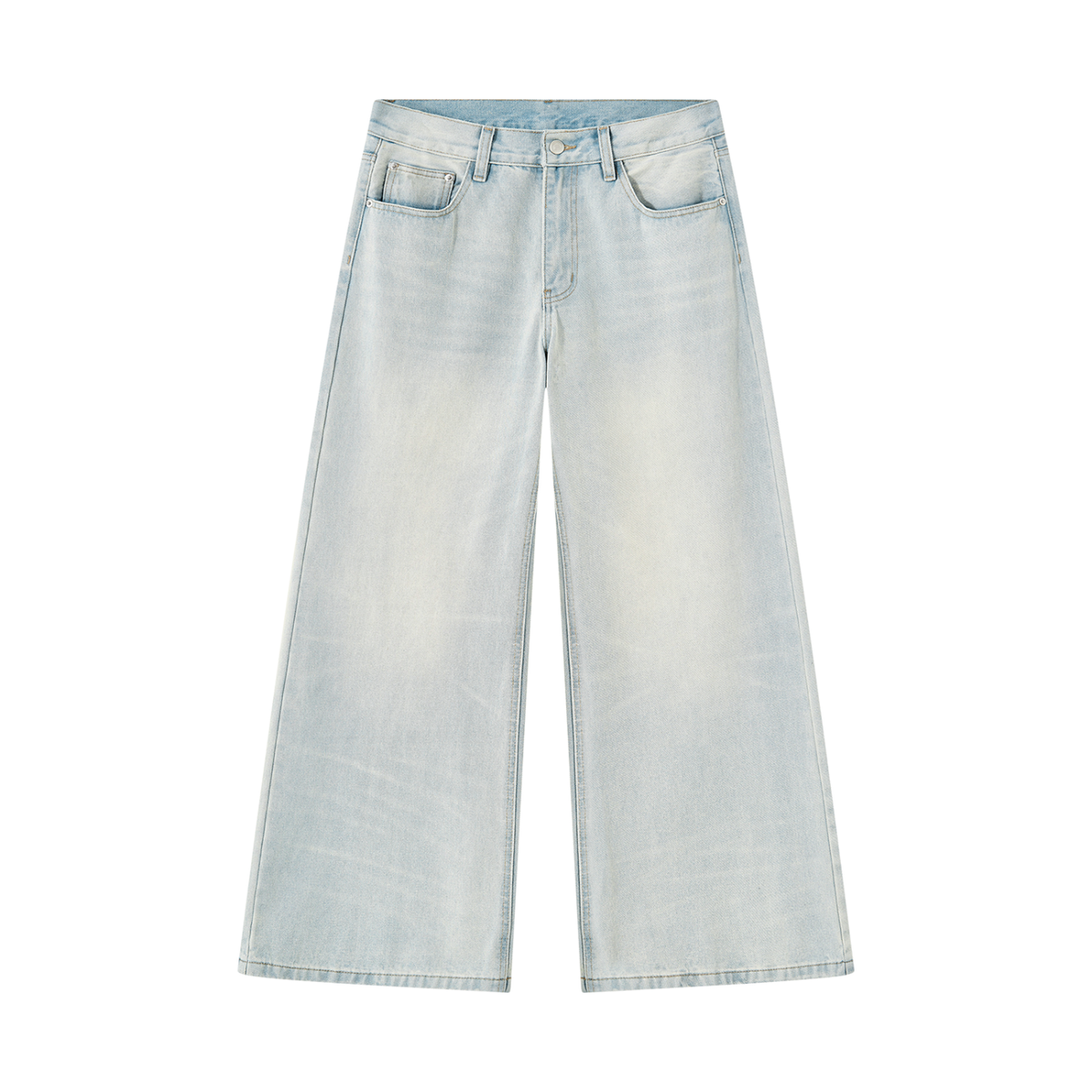 STYLESTREET — Men's Sun-Faded Wide-Leg Jeans