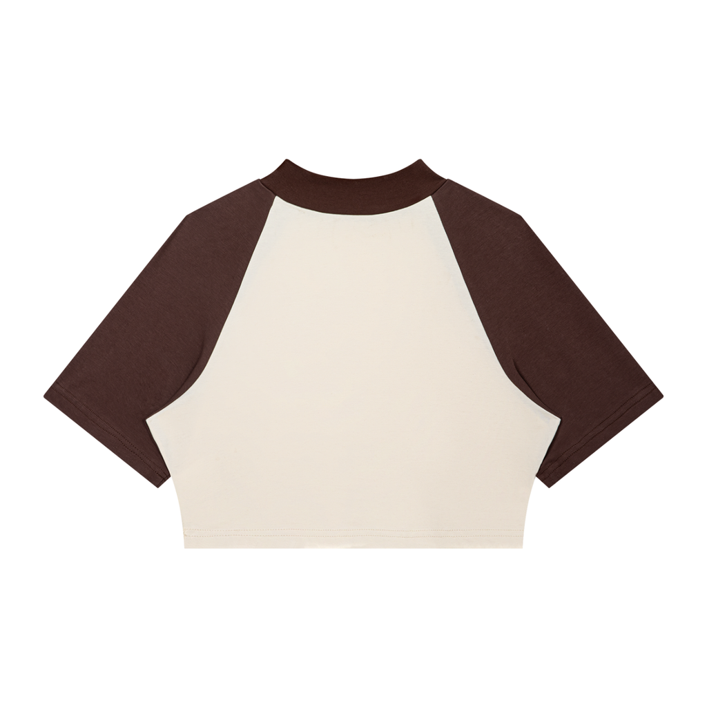 STYLESTREET — Women's Color Block Raglan Crop Tee