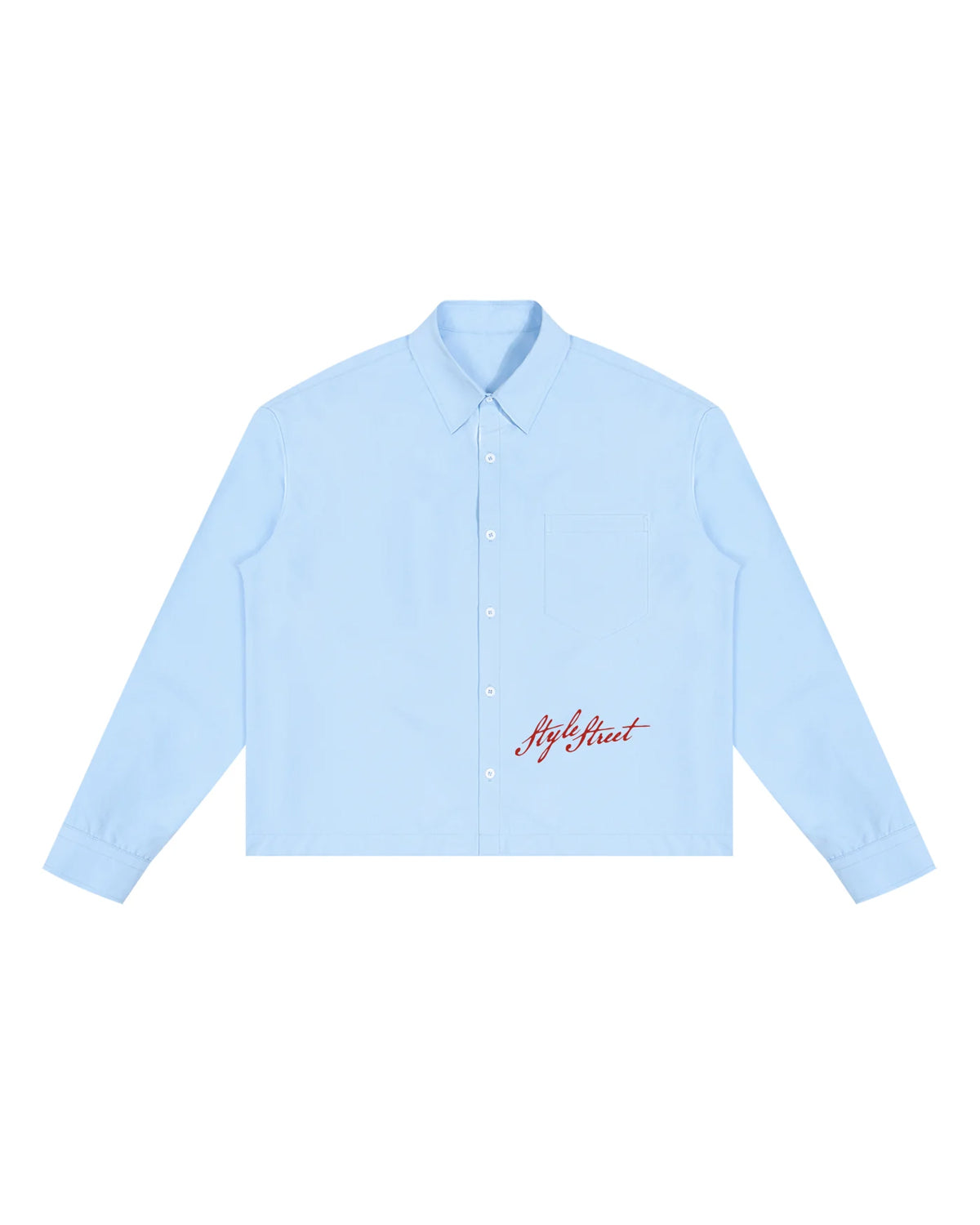 STYLESTREET — Boxy Button-Up Long Sleeve Shirt
