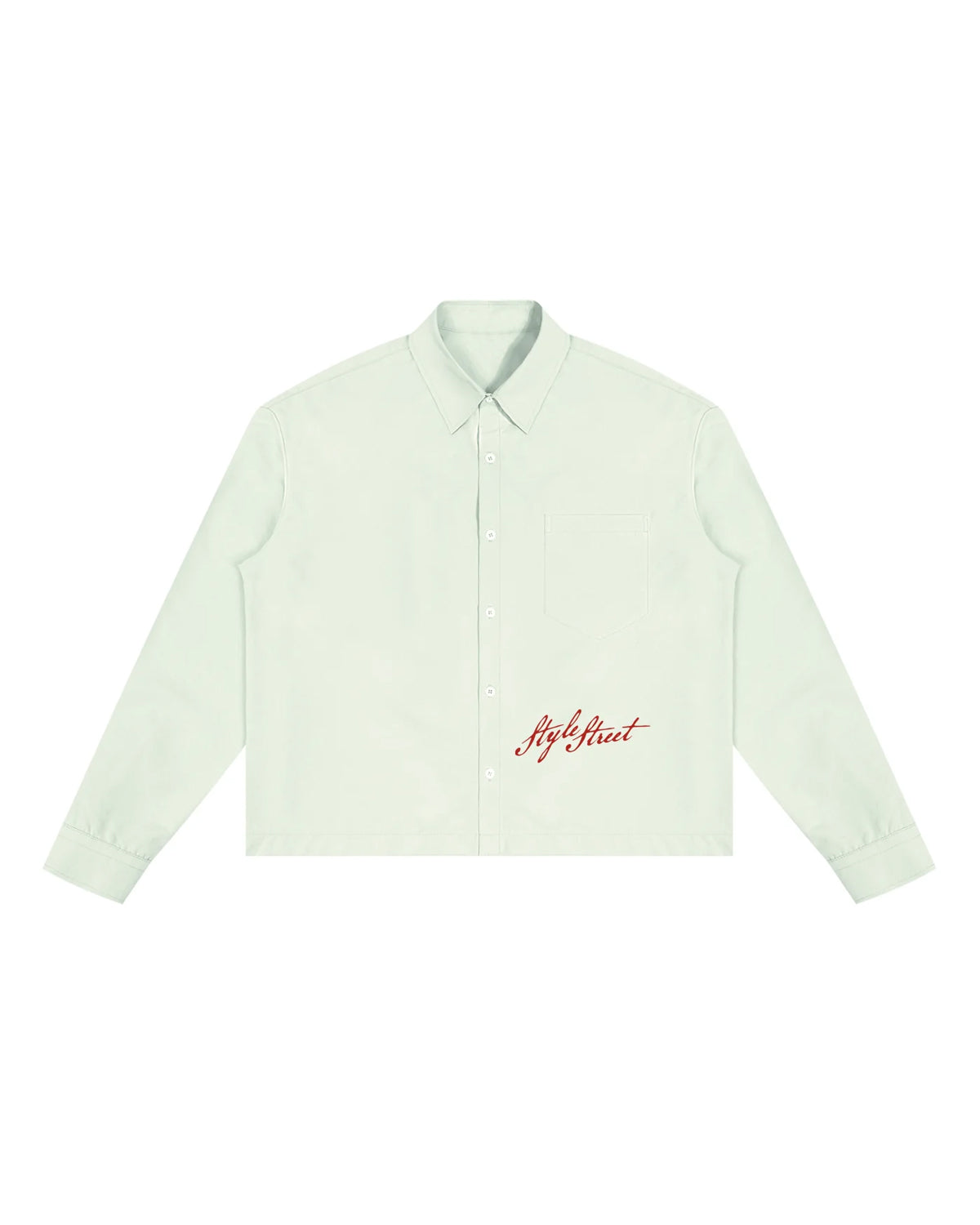 STYLESTREET — Boxy Button-Up Long Sleeve Shirt