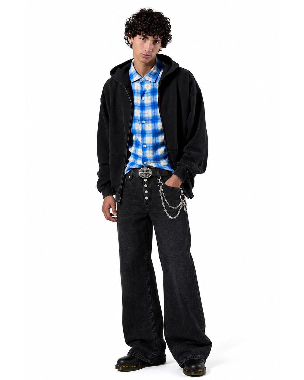 STYLESTREET — Black Vintage Wide-Leg Jeans