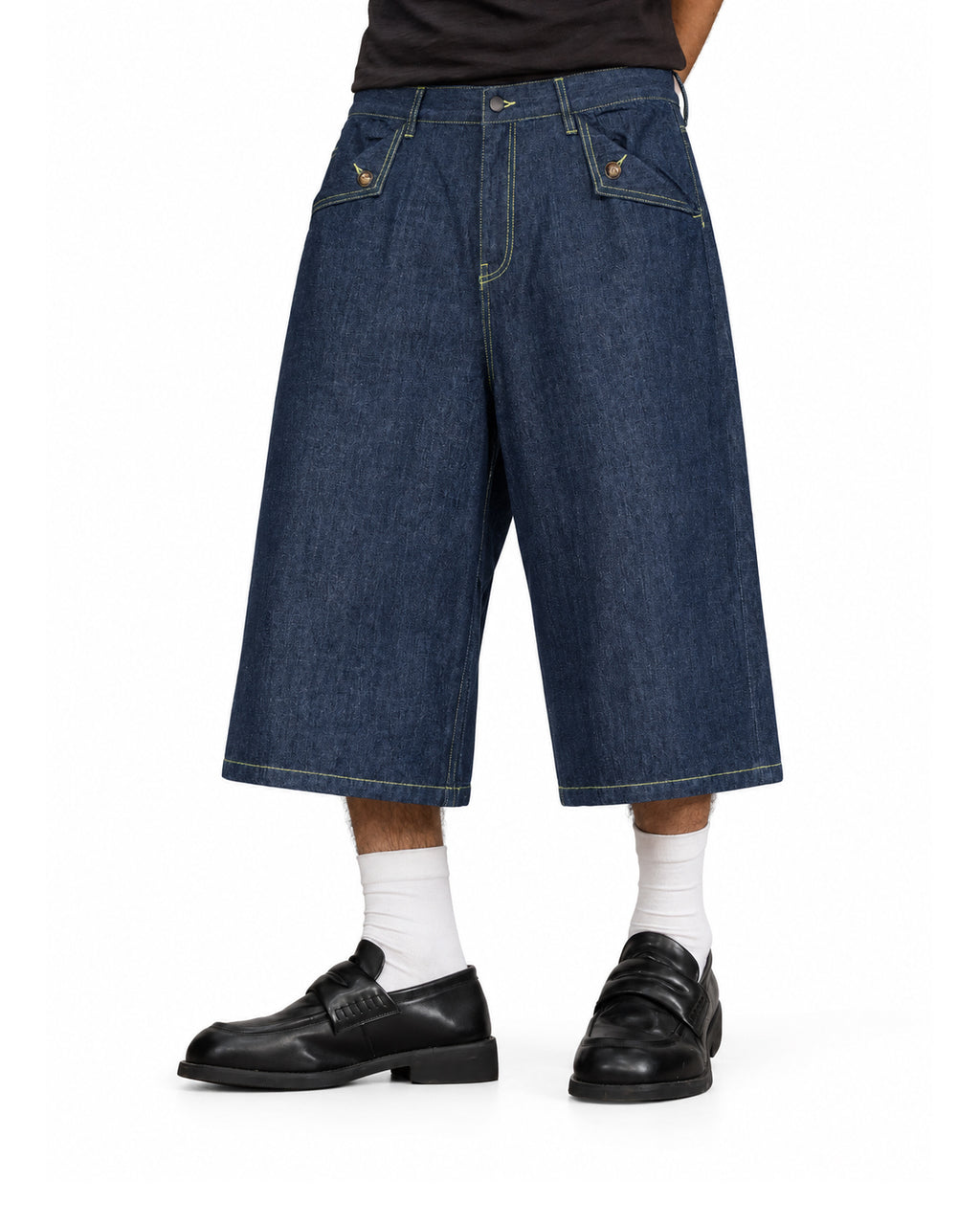 STYLESTREET — Vintage Wash Baggy Denim Shorts