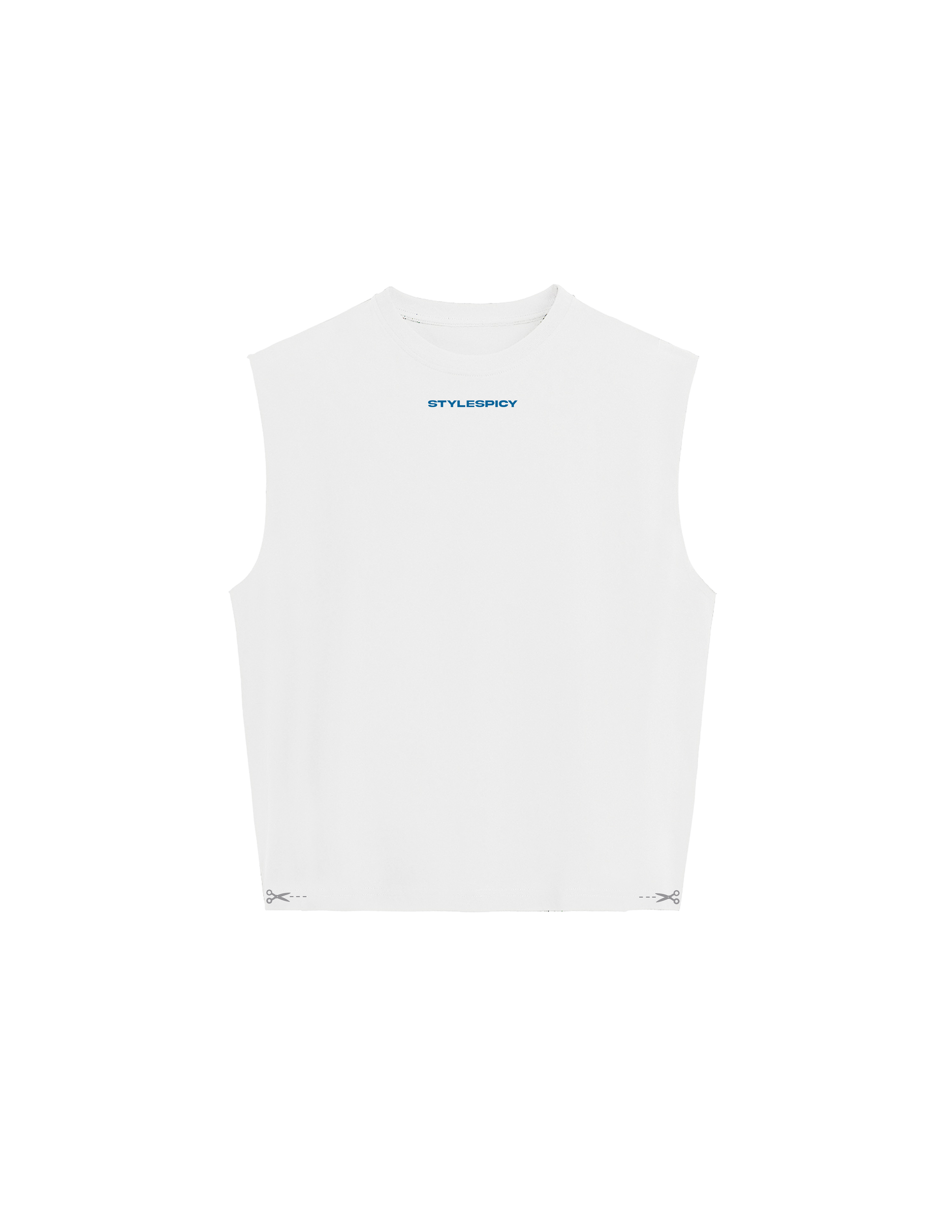 Boxy Tank Top - STYLESPICY WHITE