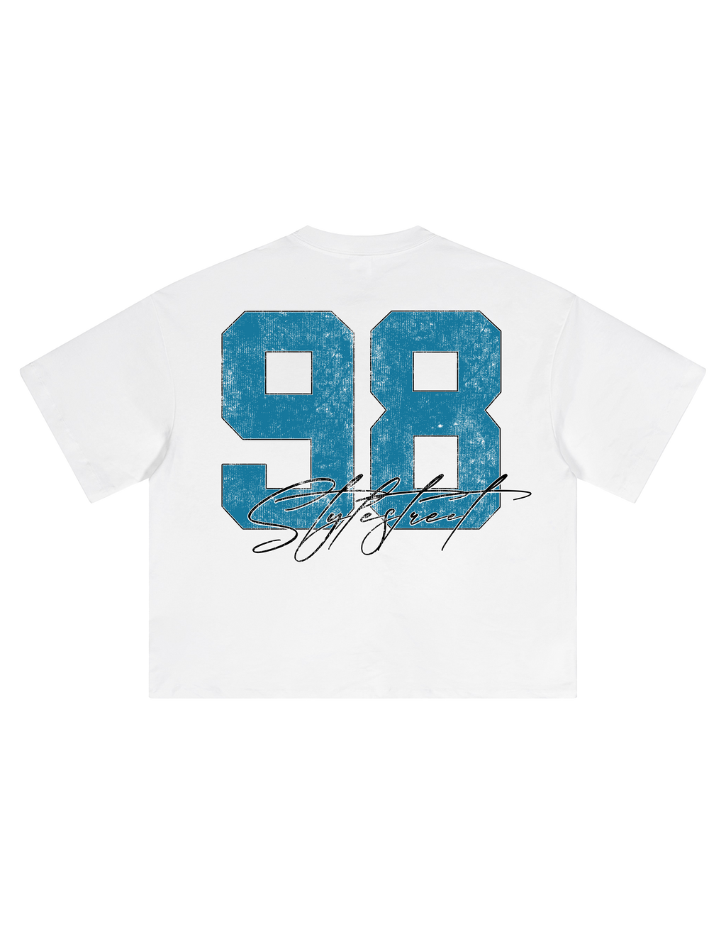 Stylespicy — T-shirt Cropped Boxy Fit Blanca 280GSM