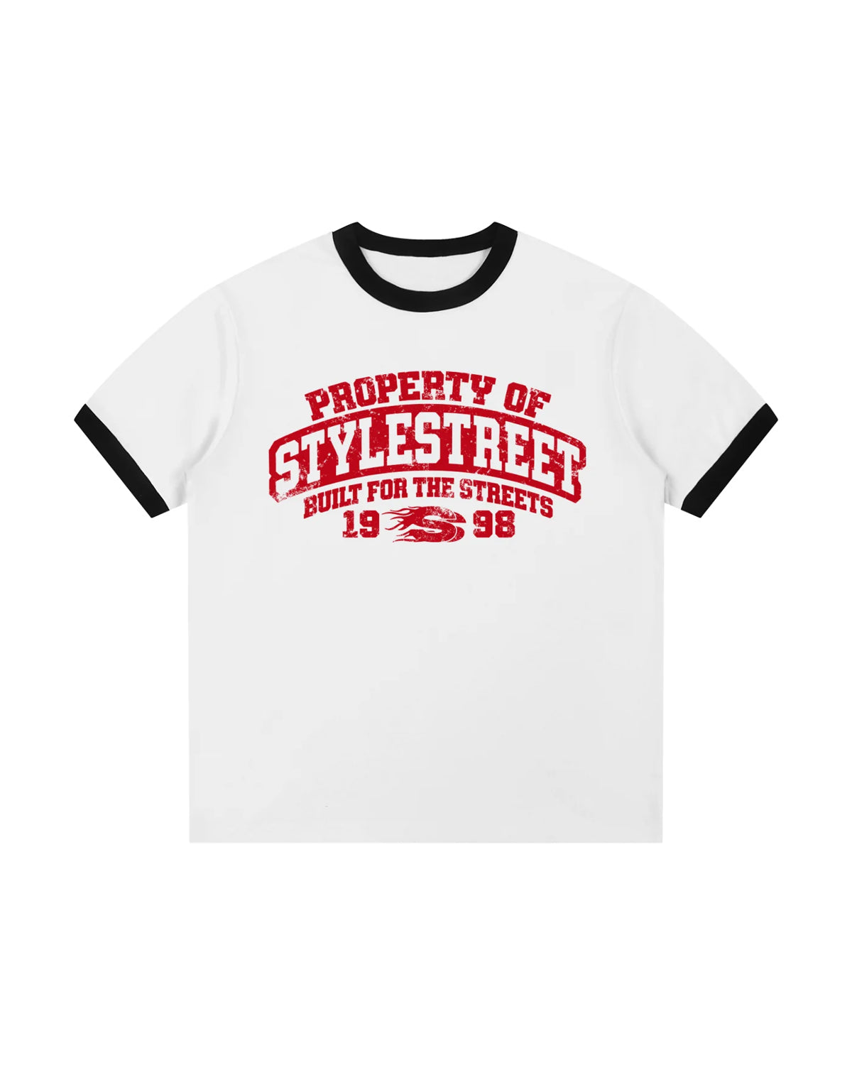 STYLESTREET — Classic Ribbed Ringer T-Shirt