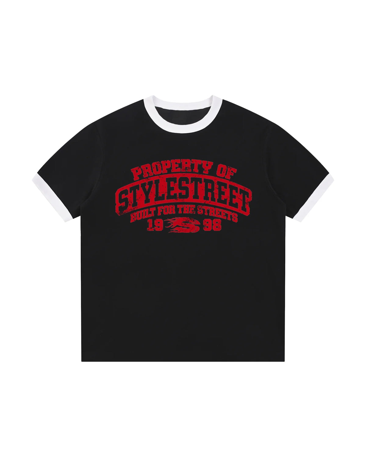 STYLESTREET — Classic Ribbed Ringer T-Shirt