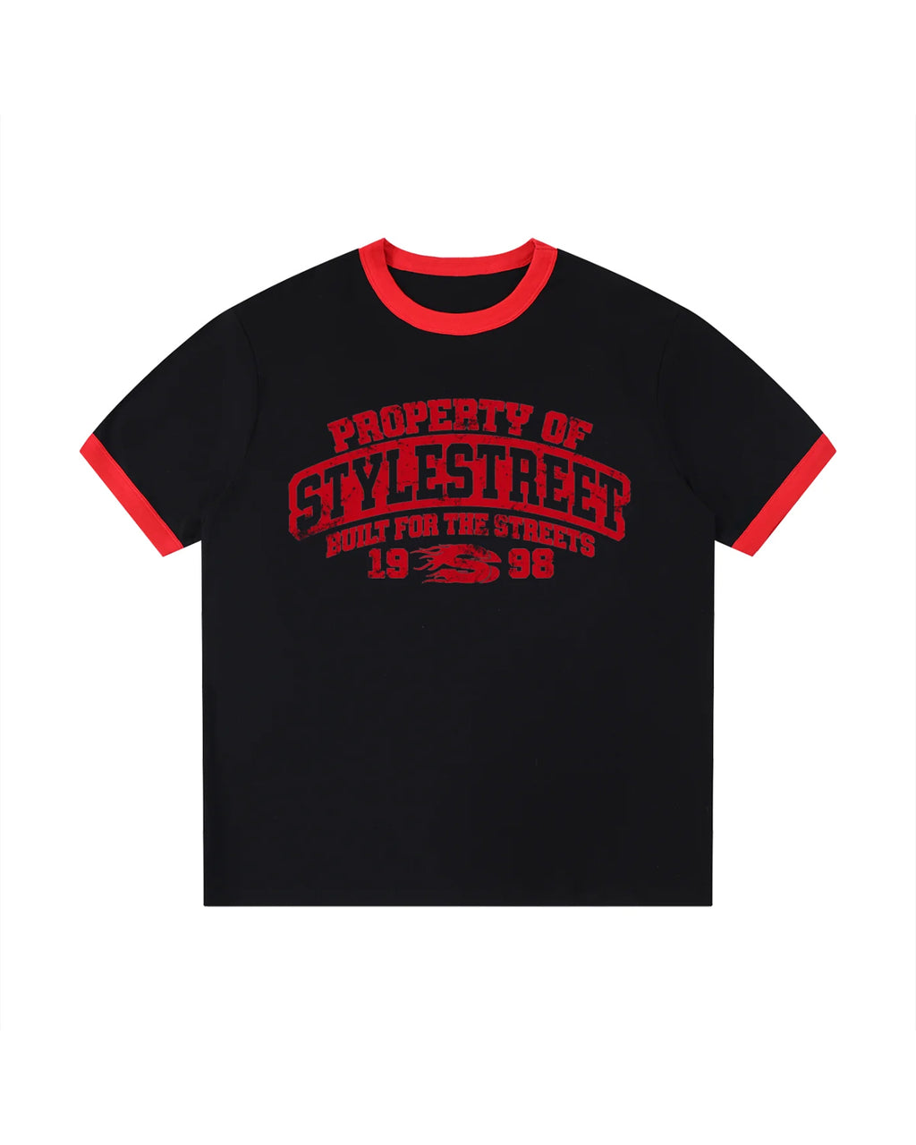 STYLESTREET — Classic Ribbed Ringer T-Shirt