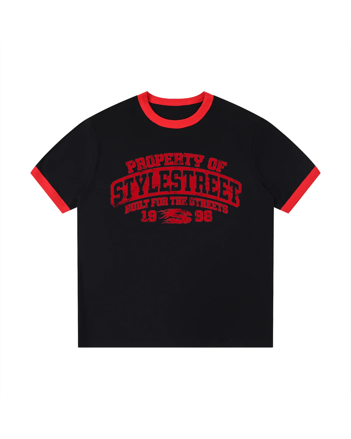 STYLESTREET — Classic Ribbed Ringer T-Shirt